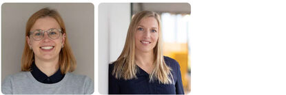 Franzi und Stephie will be happy to answer your general questions about working in Internal Services at AEB.