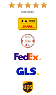 Carrier Connect shipping API with certification for DHL, FEDEX, GLS, and UPS.