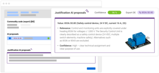 AI-assisted classification: Automated proposals with transparent justifications for faster decisions.