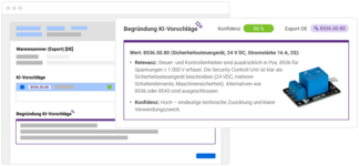 KI-gestützte Zolltarifierung: Automatisierte Vorschläge mit transparenter Begründung für schnellere Entscheidungen.