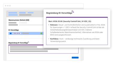 Illustration der KI Begründungen