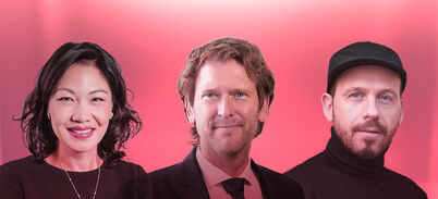 Die Praktikerin (Kai Y. Chan), der Professor (Prof. Dr. Henning Vöpel) und der Künstler-Aktivist (Tom Lupo): Drei Persönlichkeiten, drei Blickwinkel auf die große Welt.