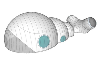 Skizze der Architekten für die Produktion