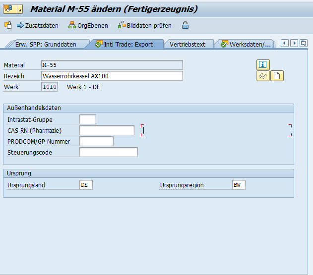 Materialstamm in SAP S/4HANA®: Hier fehlen einige Felder zur Präferenzermittlung