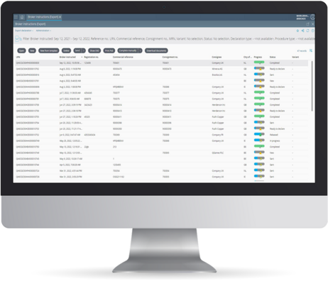 Customs Broker Integration: Export Broker Instruktion