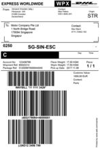 DHL label