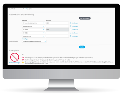Weltweite Embargos beachten mit umfassender Embargoprüfung
