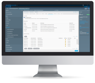 Ansicht einer Einfuhranmeldung inkl. den relevanten Zollnachrichten