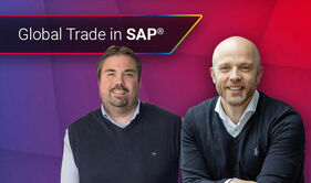 Global Trade in SAP clever optimieren: Titelbild mit Dirk Strasser und Andreas Werner