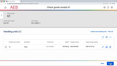 warehouse management software - inbound process